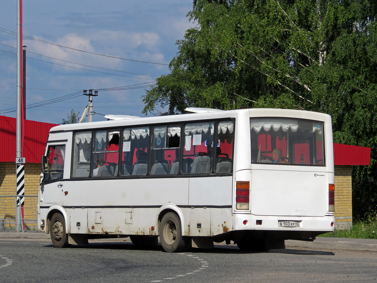 Кировская область, ПАЗ-320412-05 № В 103 ХР 43