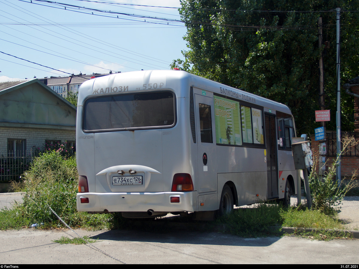 Stavropol region, Hyundai County LWB C09 (TagAZ) č. Е 734 ХС 126