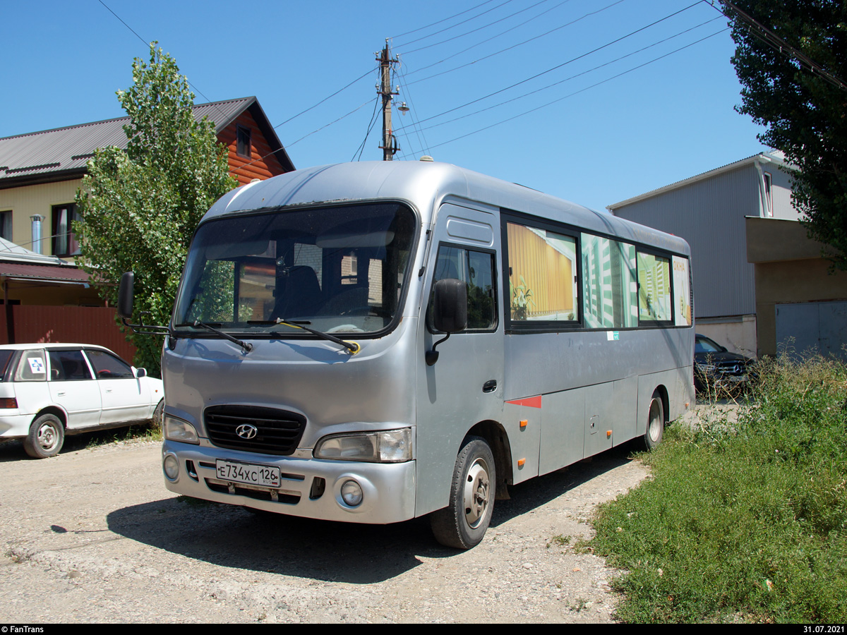 Ставропольский край, Hyundai County LWB C09 (ТагАЗ) № Е 734 ХС 126