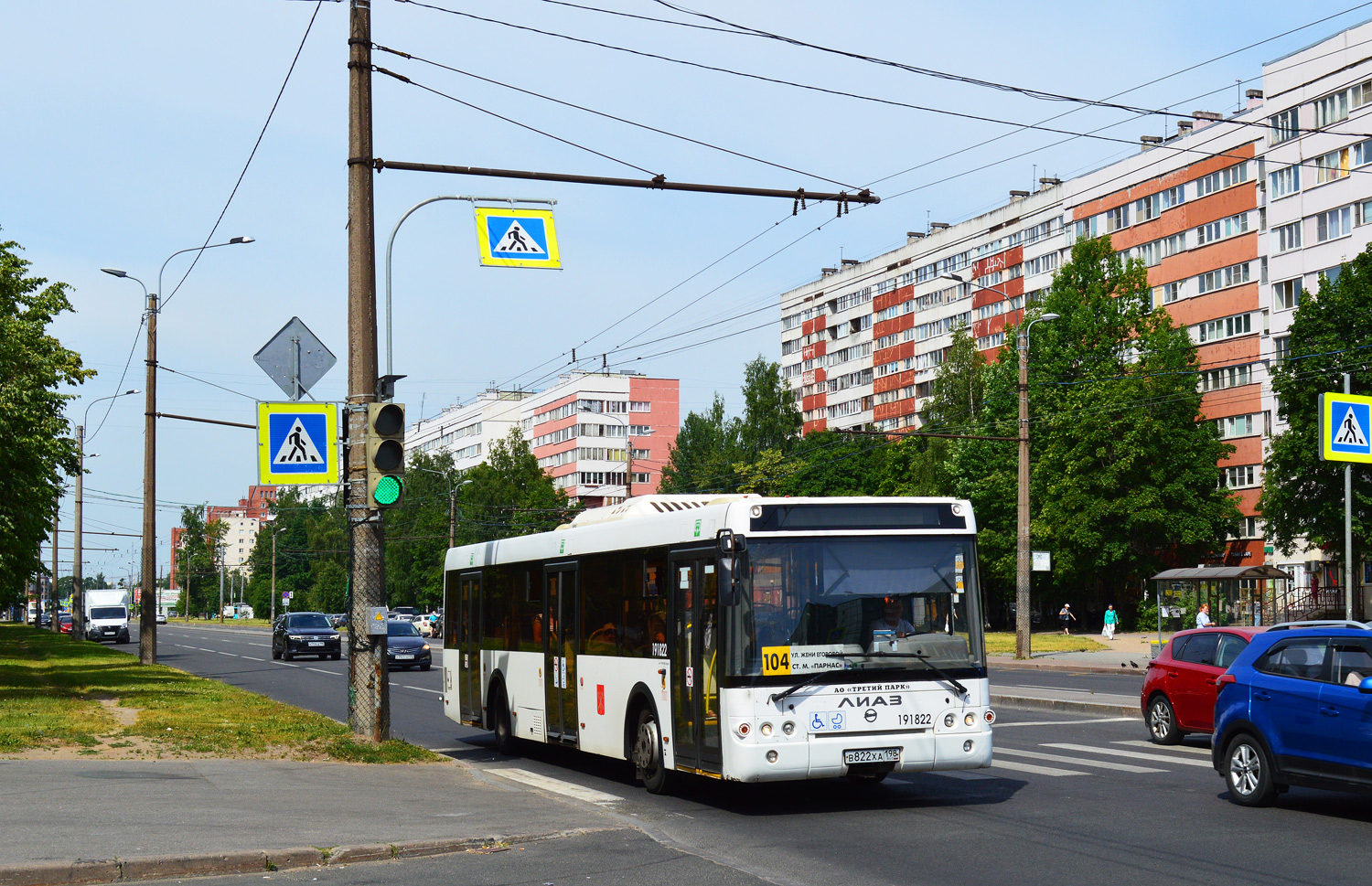 Санкт-Петербург, ЛиАЗ-5292.65 № В 822 ХА 198