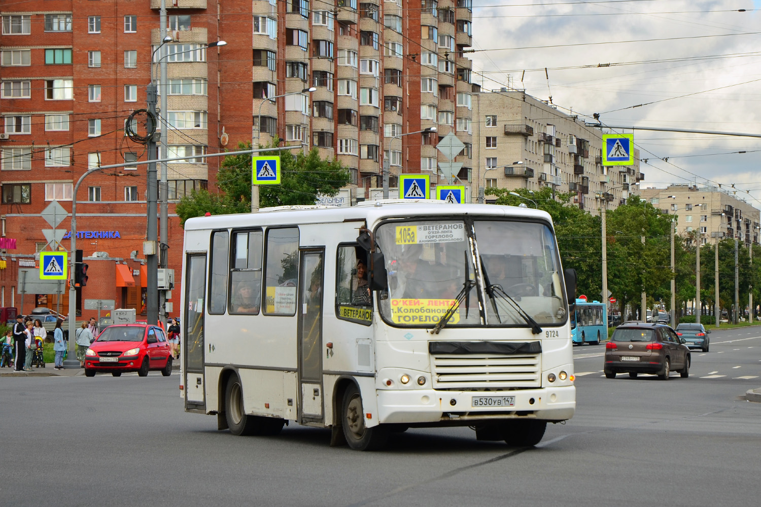 Санкт-Петербург, ПАЗ-320302-11 № 9724