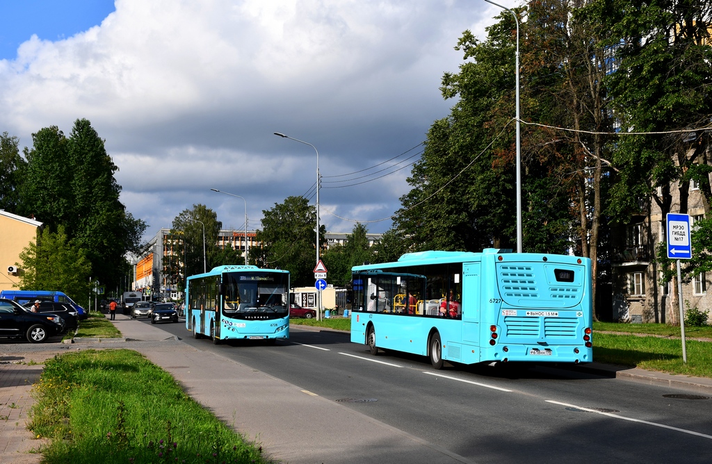 Санкт-Петербург, Volgabus-5270.G4 (LNG) № 6728; Санкт-Петербург, Volgabus-5270.G4 (LNG) № 6727