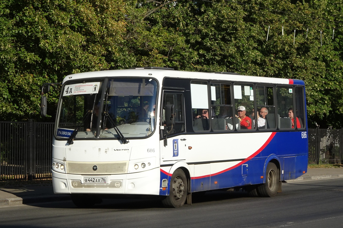 Ярославская область, ПАЗ-320412-04 "Вектор" № 686