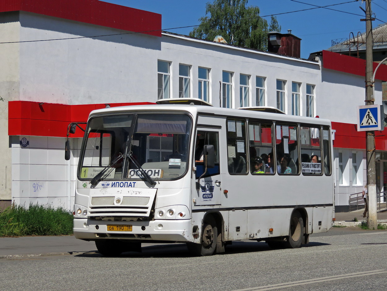 Удмуртия, ПАЗ-320302-11 № ОА 190 18