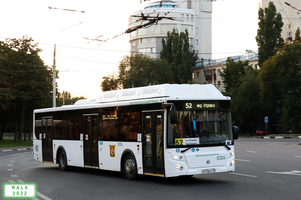 Воронежская область, ЛиАЗ-5292.67 (CNG) № 01234