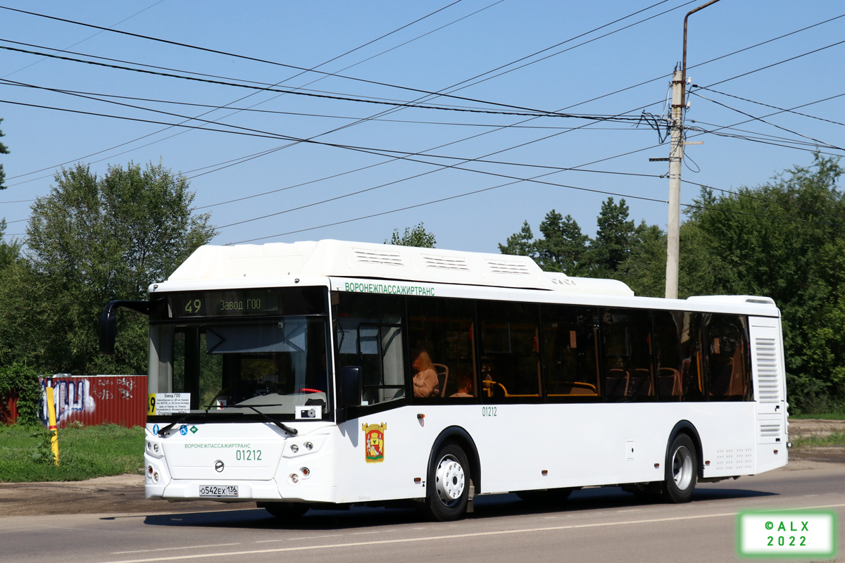 Воронежская область, ЛиАЗ-5292.67 (CNG) № 01212