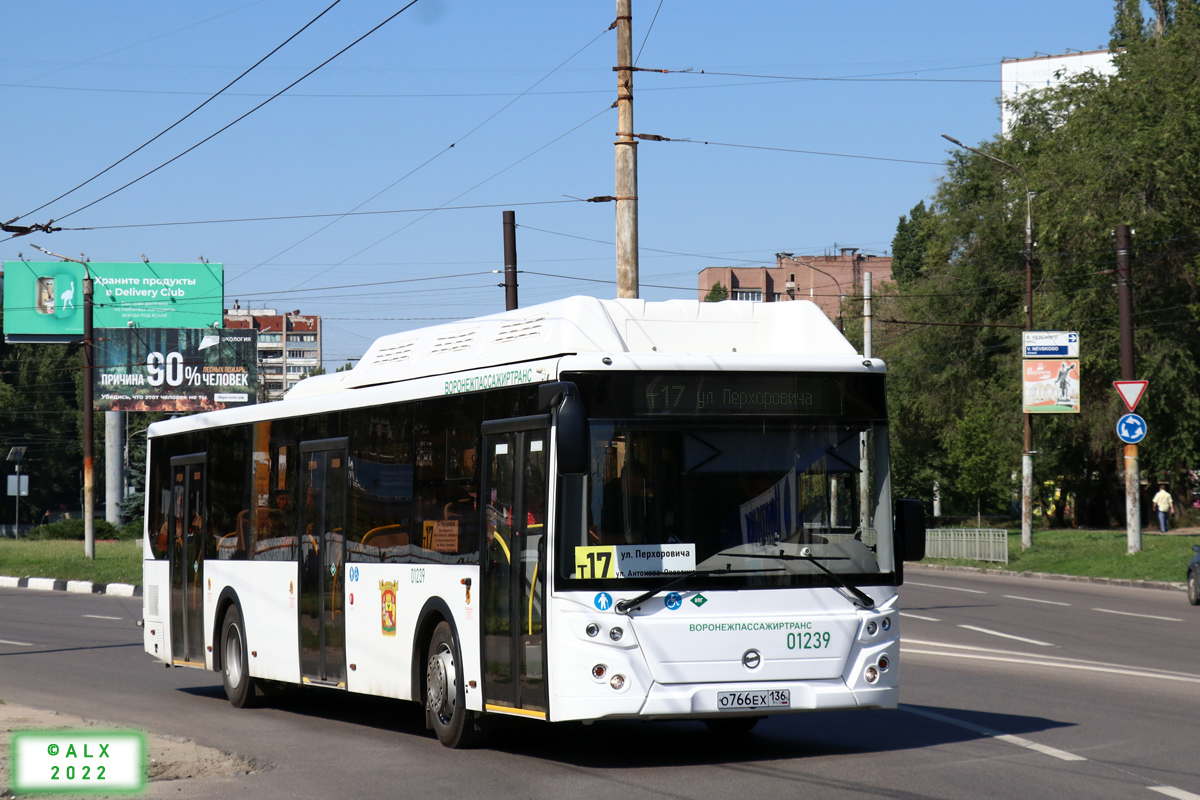 Воронежская область, ЛиАЗ-5292.67 (CNG) № 01239