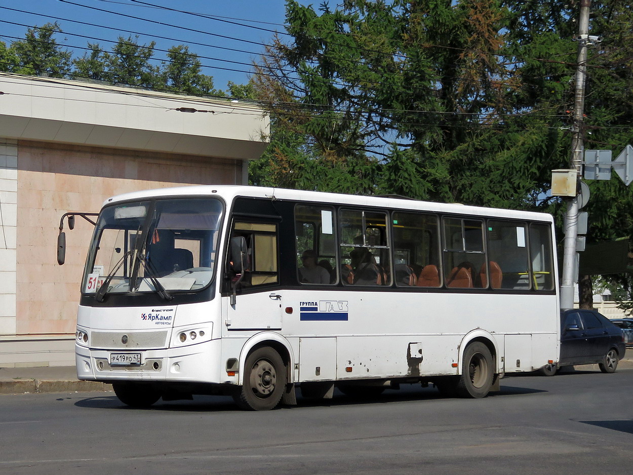 Кировская область, ПАЗ-320412-05 "Вектор" № Р 419 РО 43