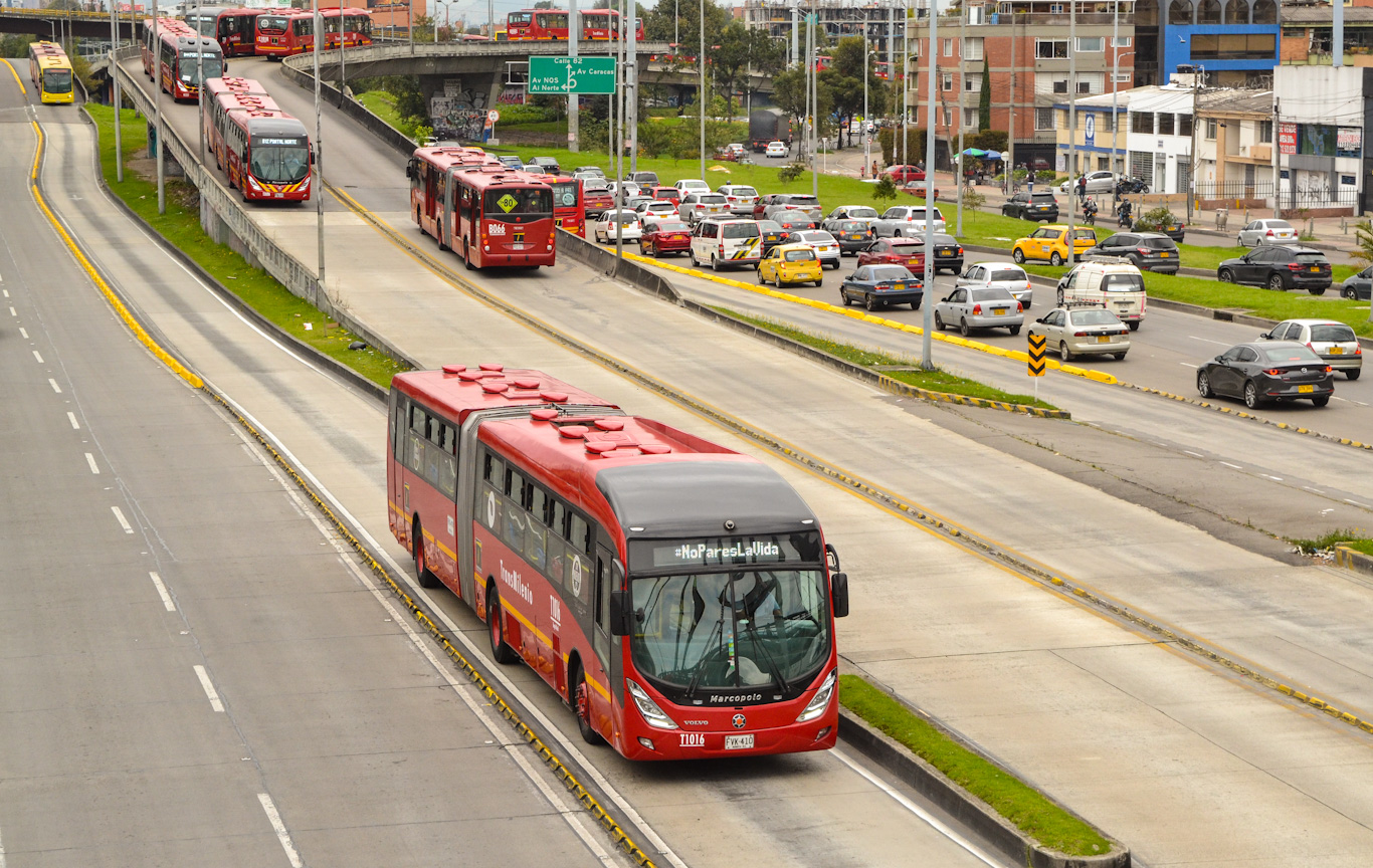 Колумбия, Marcopolo Gran Viale BRT S № U1031; Колумбия, Marcopolo Gran Viale BRT S № T1018; Колумбия, Marcopolo Gran Viale BRT S № T1486; Колумбия, Marcopolo Gran Viale BRT S № T1016