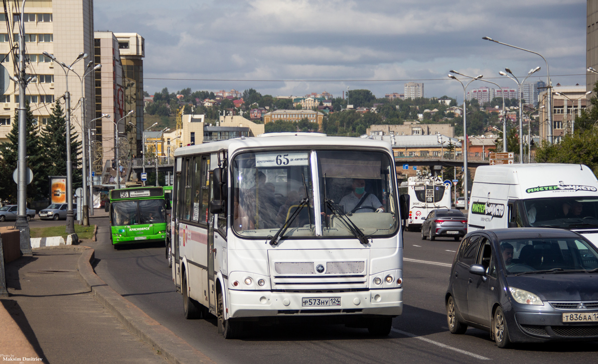 Красноярский край, ПАЗ-320412-05 № Р 573 НУ 124