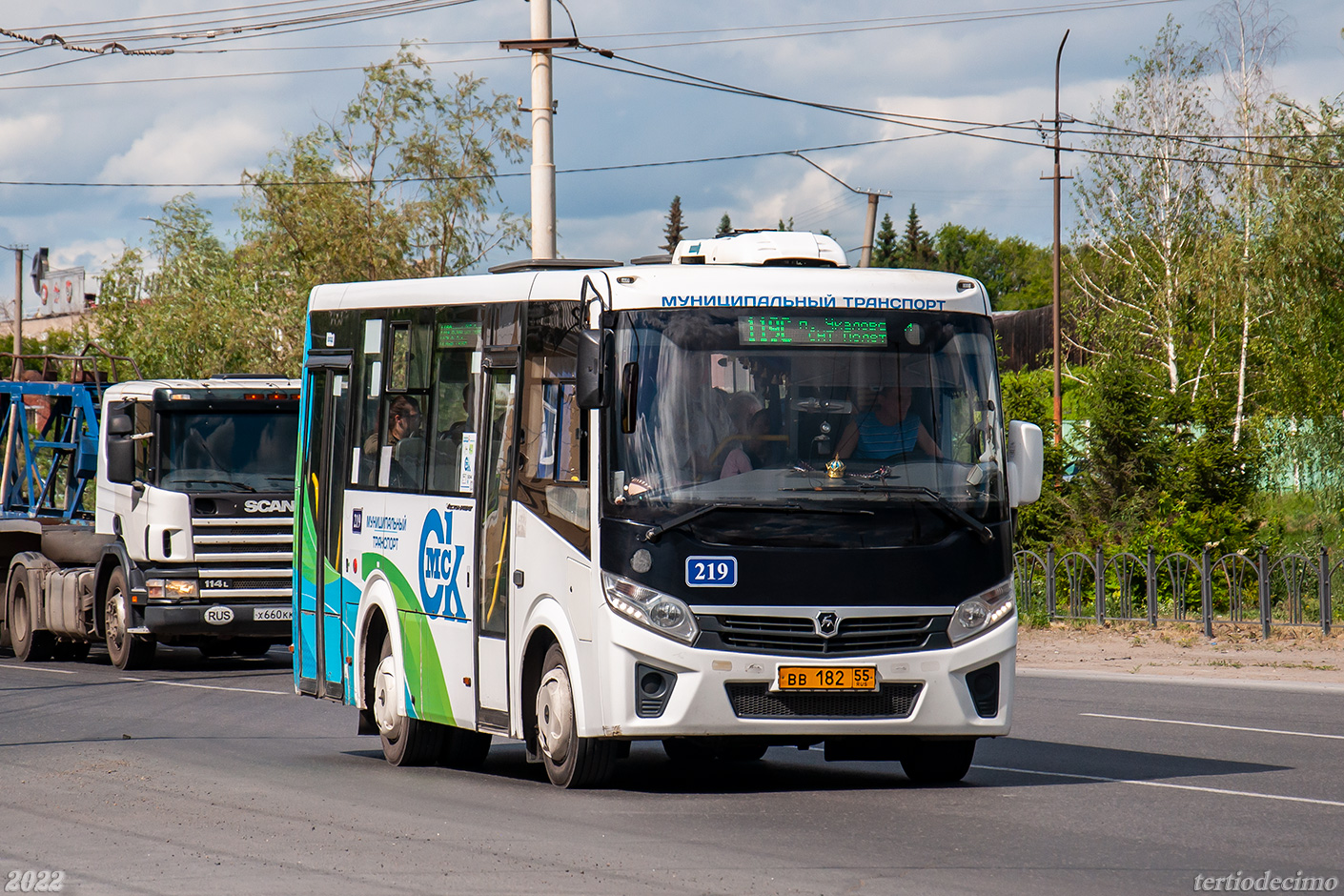 Omsk region, PAZ-320435-04 "Vector Next" № 219