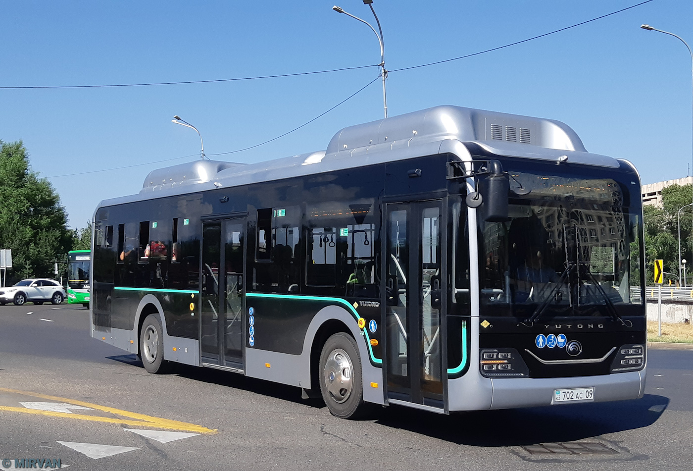 Алматы, Yutong ZK6116HG (QazTehna) № 702 AC 09 Алматы, Yutong ZK6116HG (QazTehna) № 702 AC 09