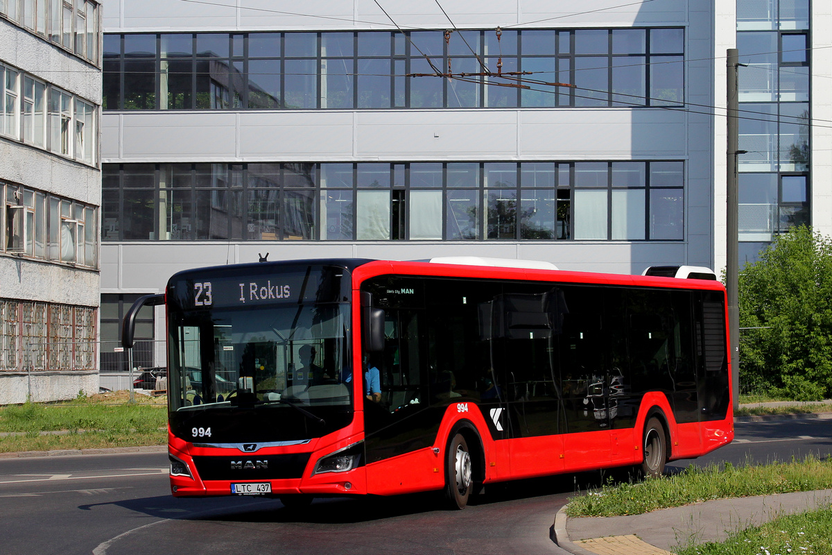 Litvánia, MAN 12C Lion's City 12 NL330 EfficientHybrid sz.: 994
