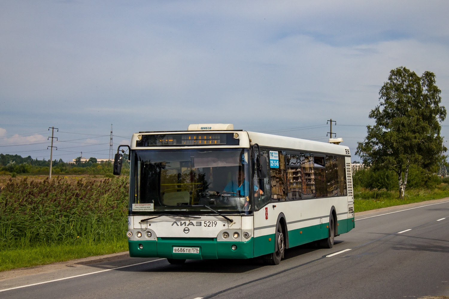 Санкт-Петербург, ЛиАЗ-5292.60 № 5219