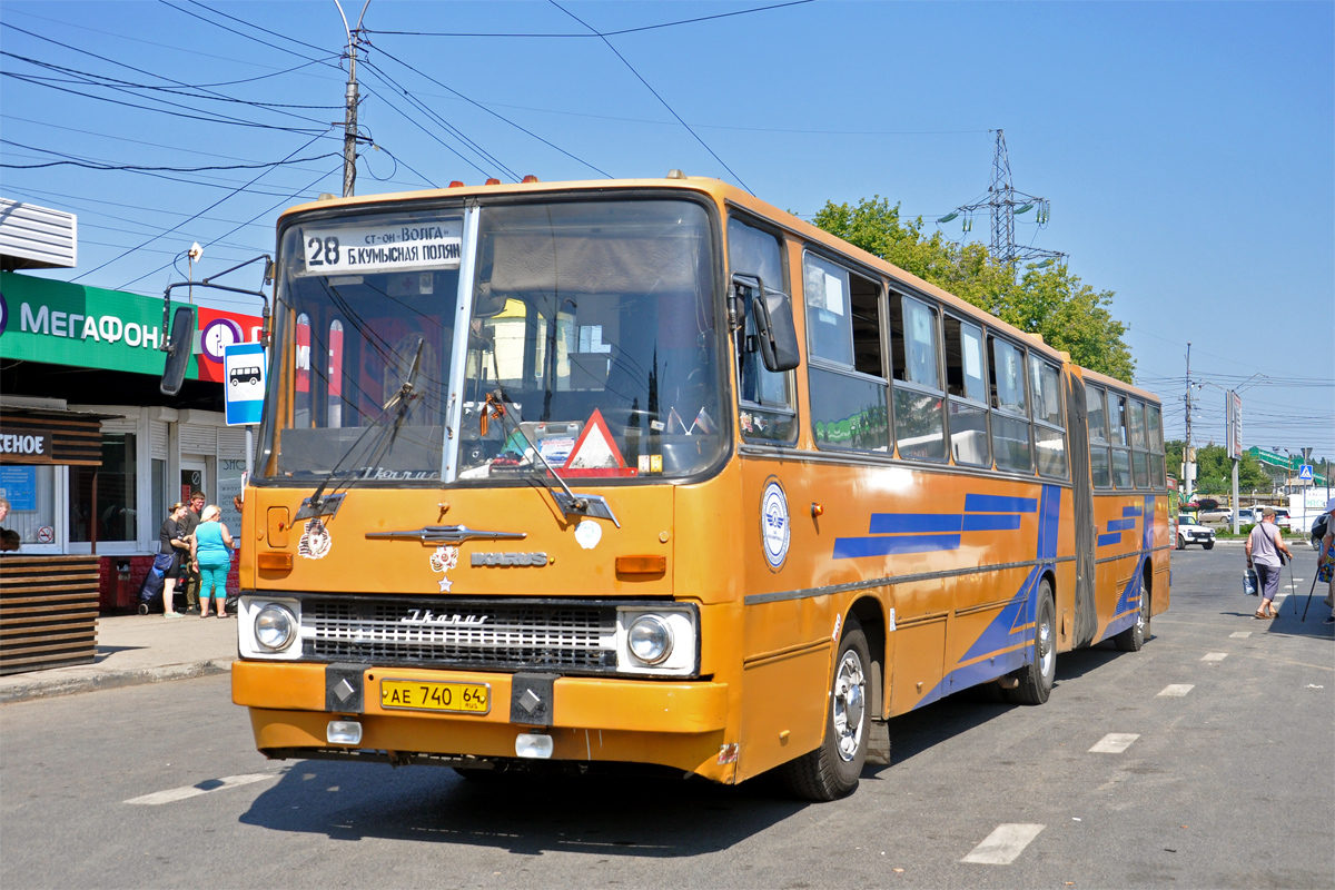 Saratov region, Ikarus 280.33 # АЕ 740 64