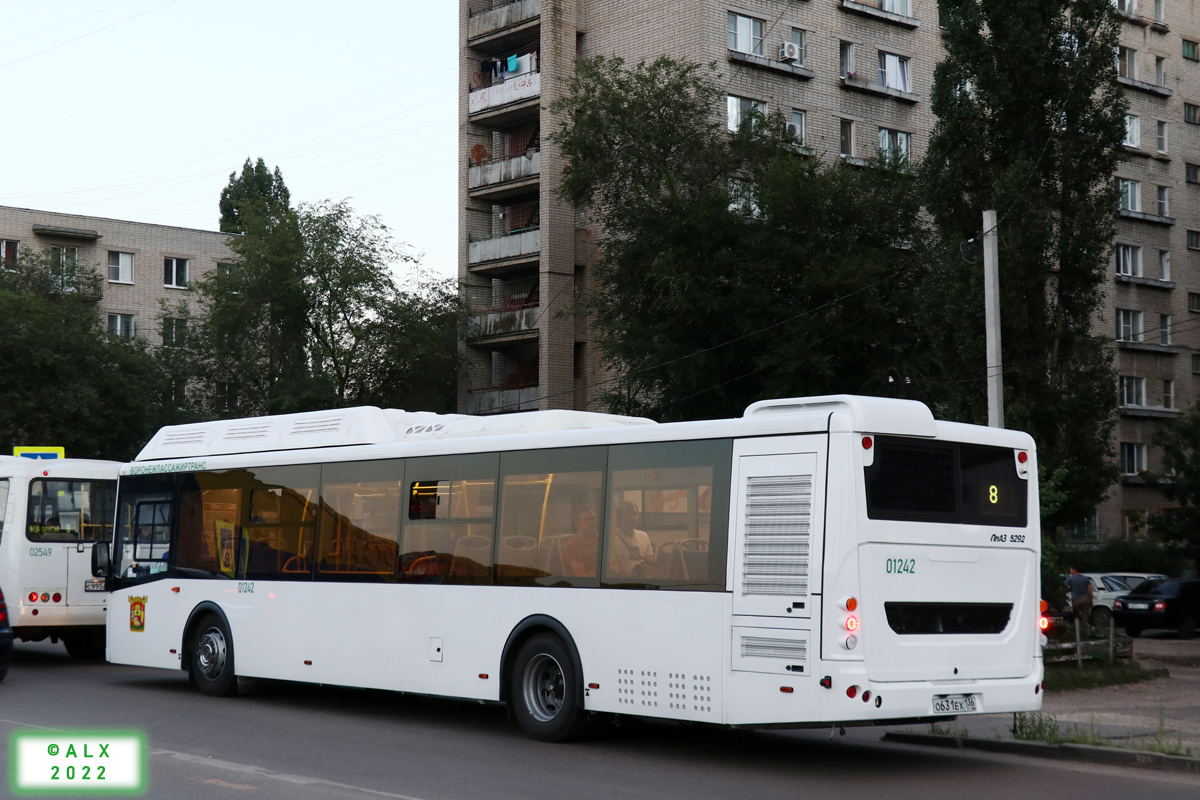 Воронежская область, ЛиАЗ-5292.67 (CNG) № 01242