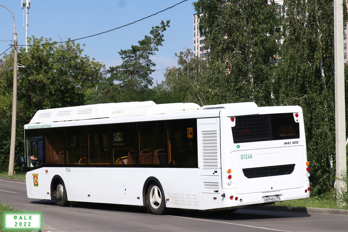 Воронежская область, ЛиАЗ-5292.67 (CNG) № 01246