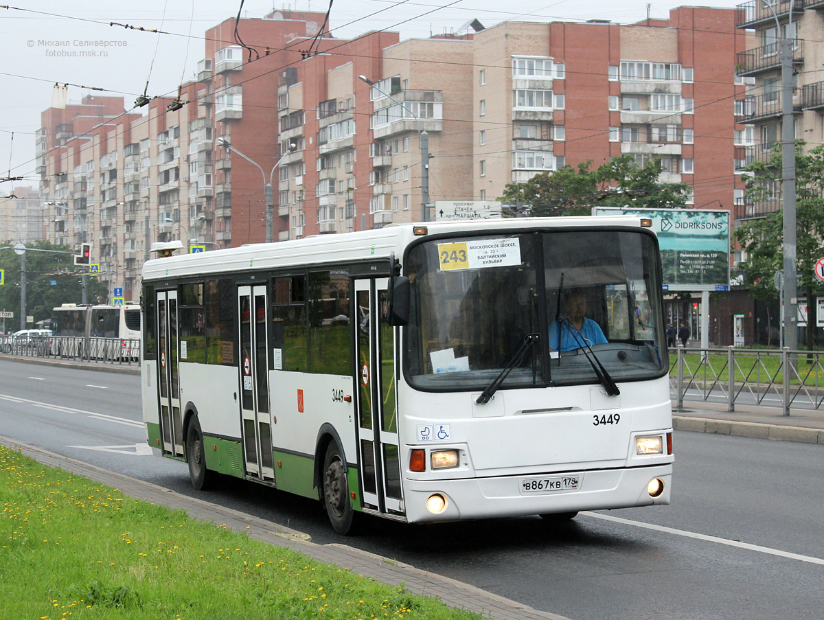 Санкт-Петербург, ЛиАЗ-5293.53 № 3449