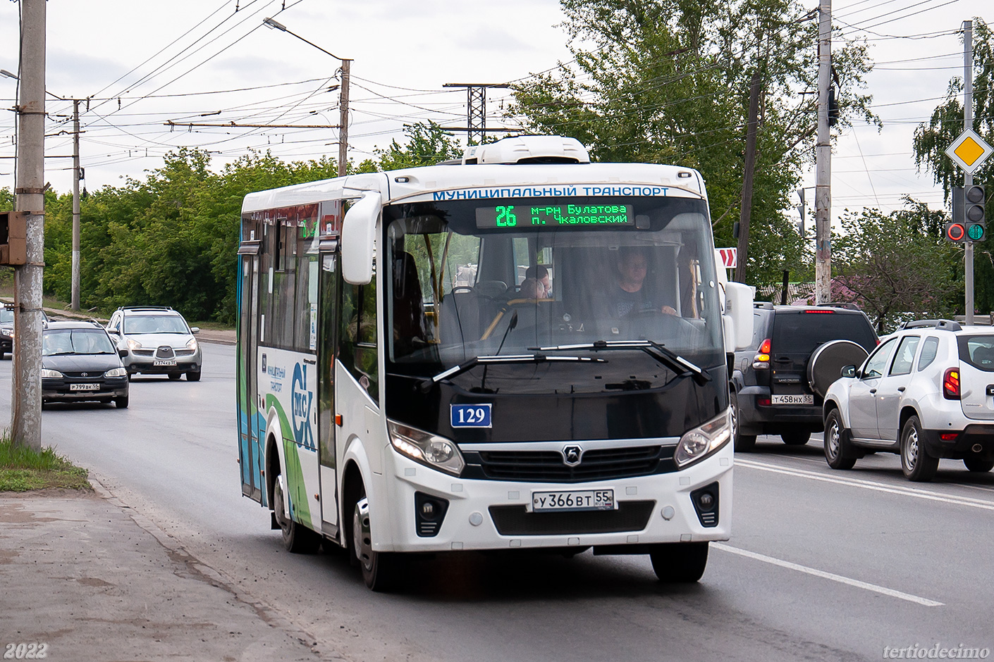 Omsk region, PAZ-320435-04 "Vector Next" č. 129