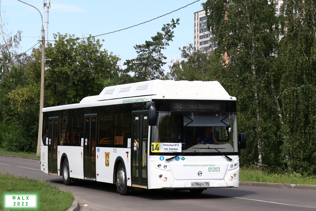 Voronezh region, LiAZ-5292.67 (CNG) Nr. 01203