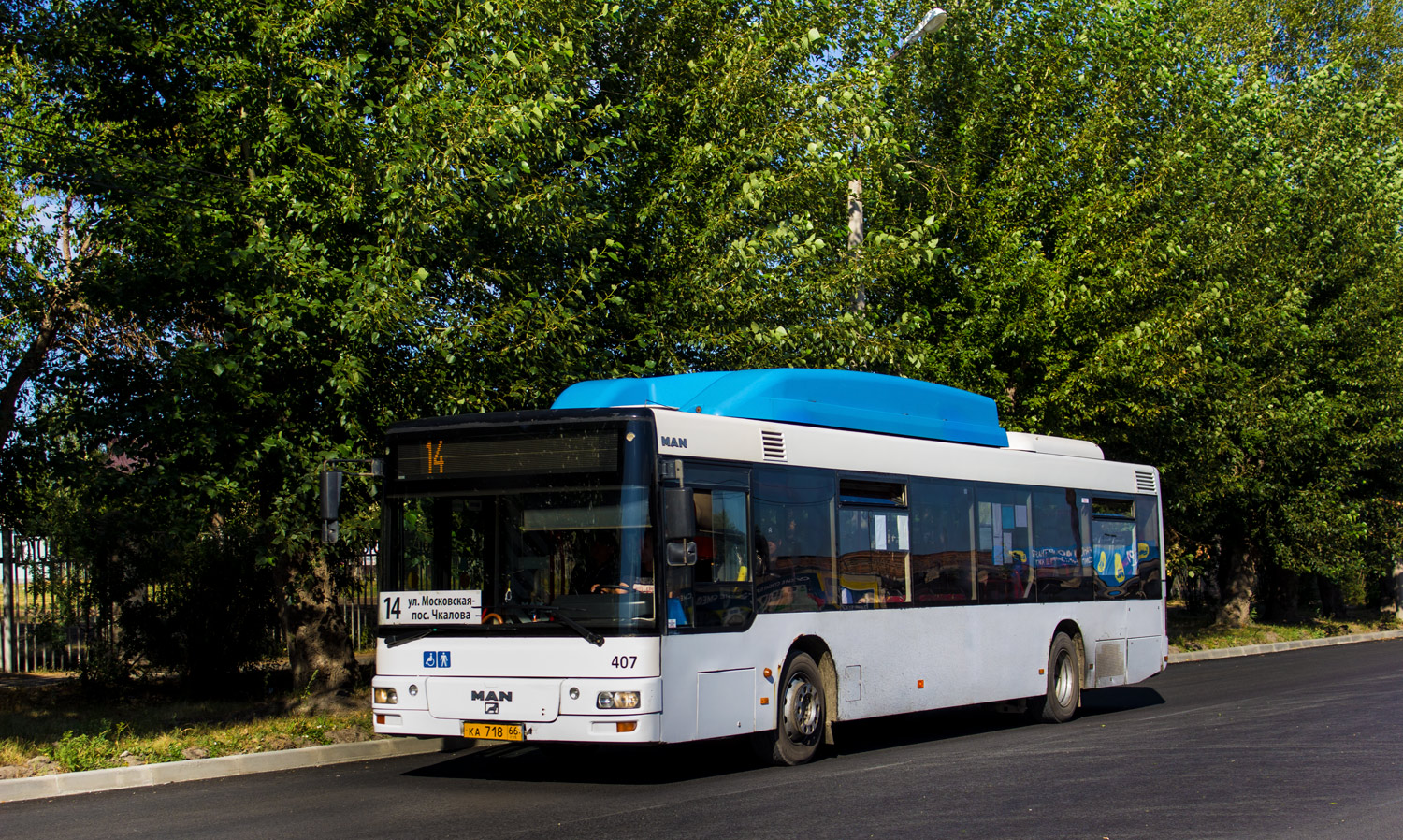 Свердловская область, MAN A21 NL243 CNG № КА 718 66