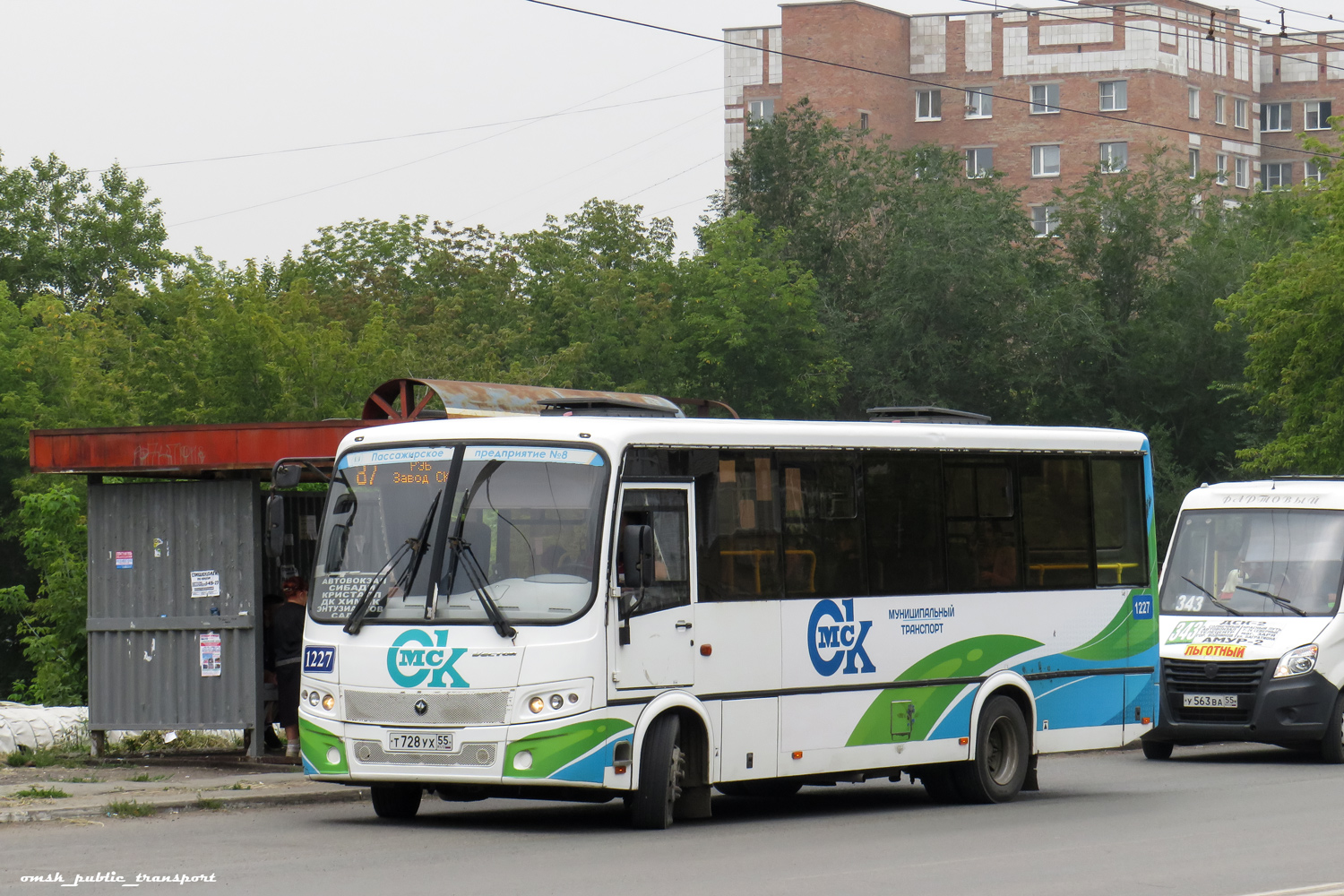 Омская область, ПАЗ-320414-04 "Вектор" (1-2) № 1227