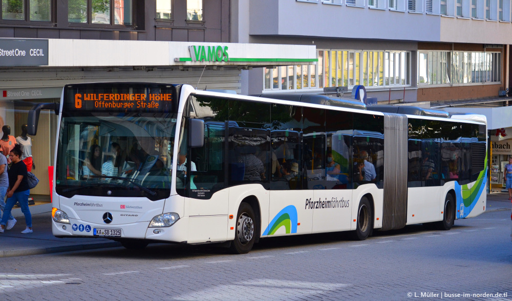 Баден-Вюртемберг, Mercedes-Benz Citaro C2 G № KA-SB 1325