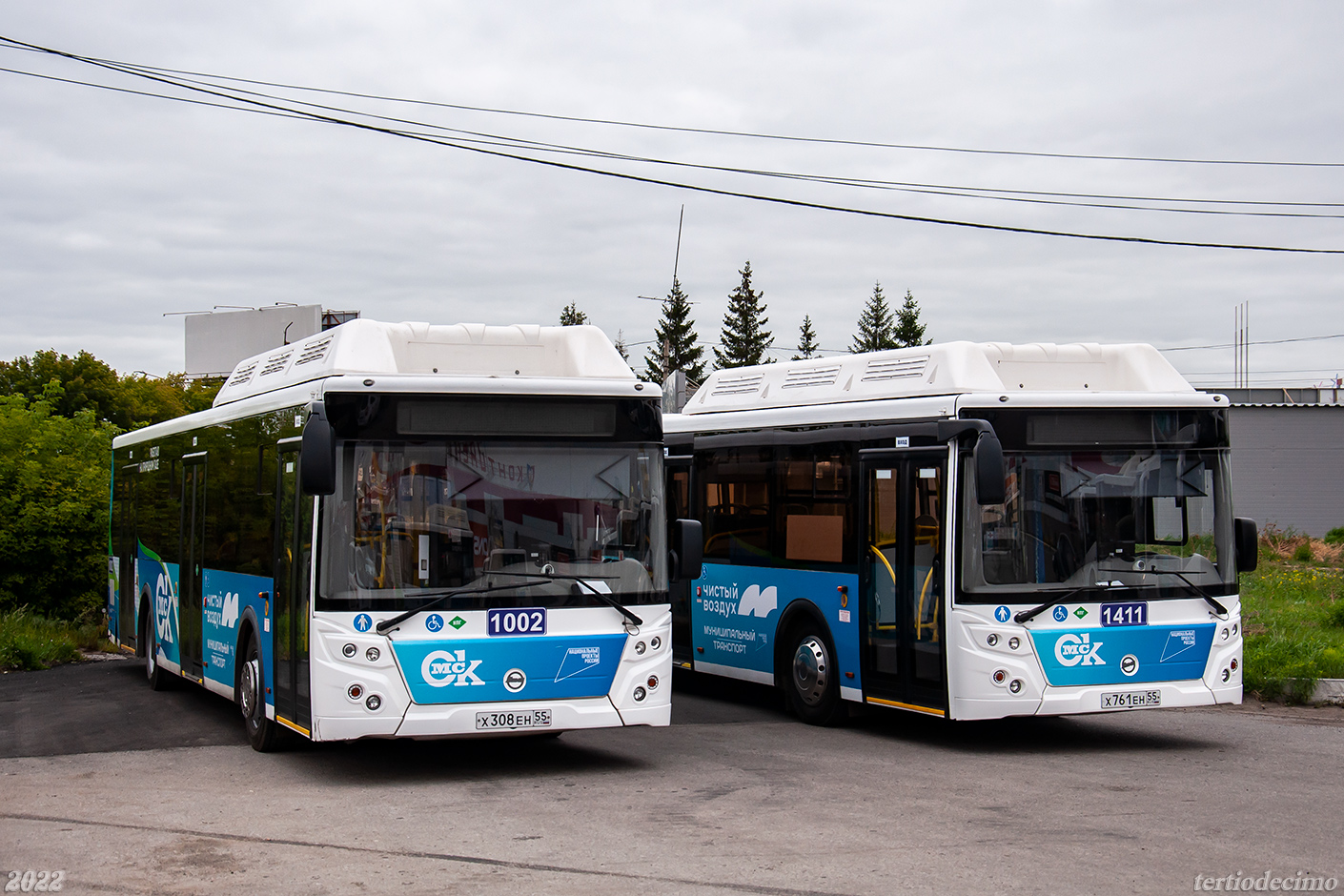 Omsk region, LiAZ-5292.67 (CNG) # 1002; Omsk region — 19.08.2022 — XXIII City competition of professional skills of bus drivers