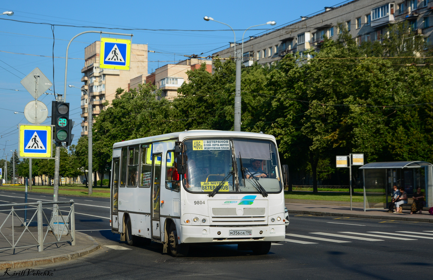 Санкт-Петербург, ПАЗ-320302-11 № 9804