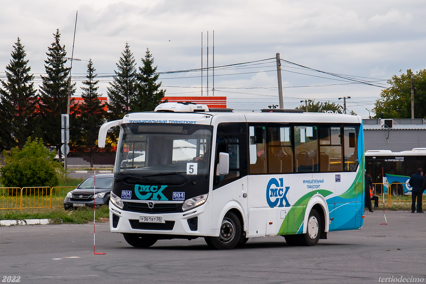 Obwód omski, PAZ-320435-04 "Vector Next" Nr 904; Obwód omski — 19.08.2022 — XXIII City competition of professional skills of bus drivers