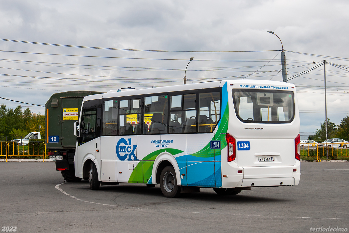 Obwód omski, PAZ-320435-04 "Vector Next" Nr 1204; Obwód omski — 19.08.2022 — XXIII City competition of professional skills of bus drivers