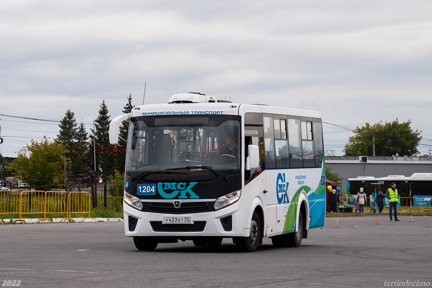 Omsk region, PAZ-320435-04 "Vector Next" # 1204; Omsk region — 19.08.2022 — XXIII City competition of professional skills of bus drivers