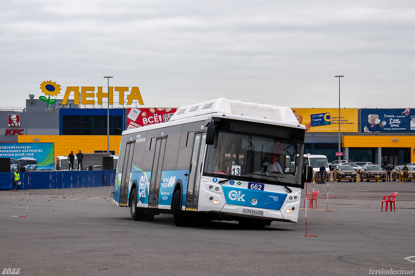 Omsk region, LiAZ-5292.67 (CNG) # 662; Omsk region — 19.08.2022 — XXIII City competition of professional skills of bus drivers
