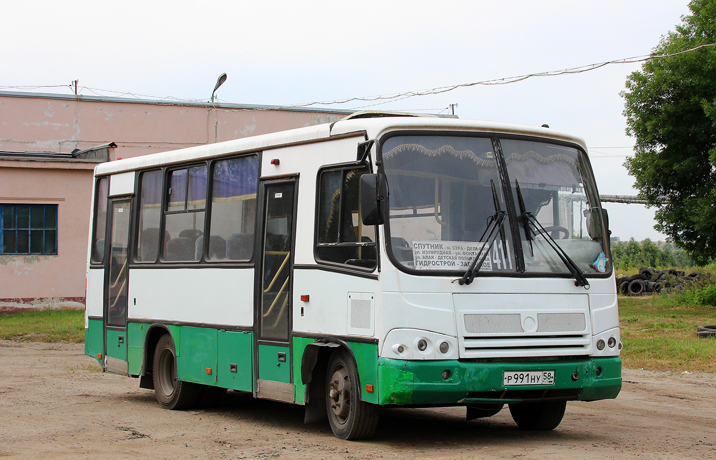 Penza region, PAZ-320402-03 Nr. Р 991 НУ 58