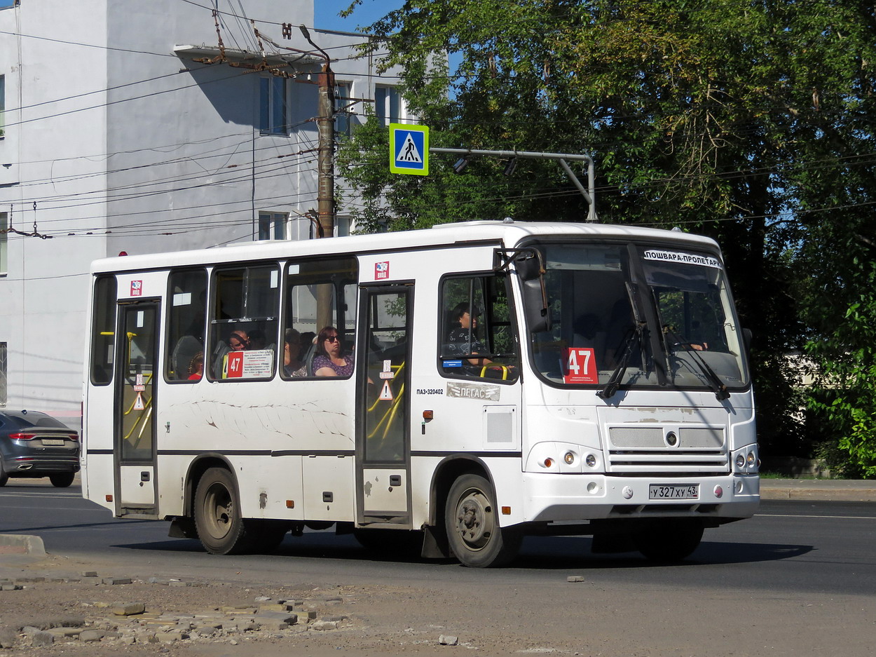 Кировская область, ПАЗ-320402-04 № У 327 ХУ 43