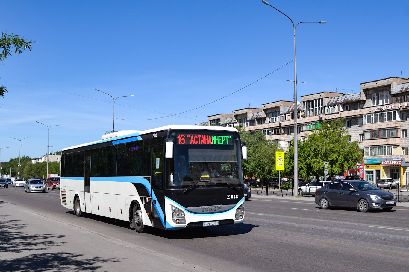 Астана, IVECO Crossway LINE 13M (СарыаркаАвтоПром) № Z048