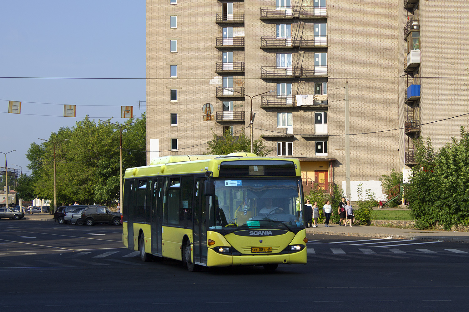 Вологодская область, Scania OmniLink I (Скания-Питер) № АК 087 35