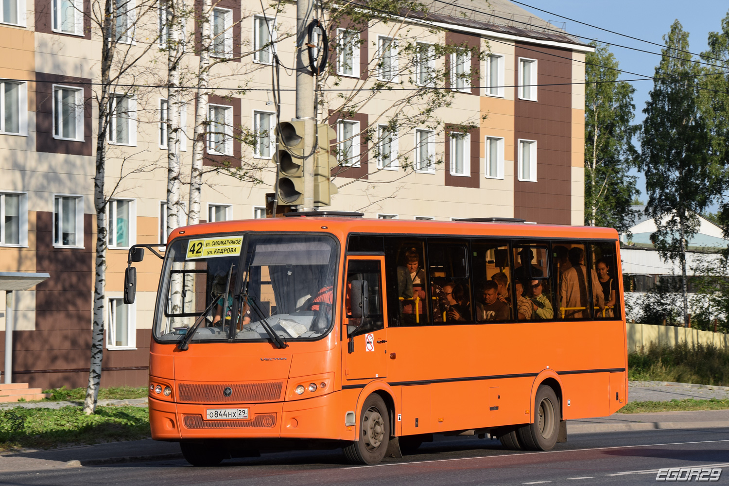 Архангельская область, ПАЗ-320414-04 "Вектор" № О 844 НХ 29