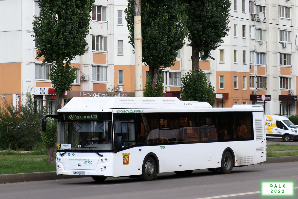 Воронежская область, ЛиАЗ-5292.67 (CNG) № 01209