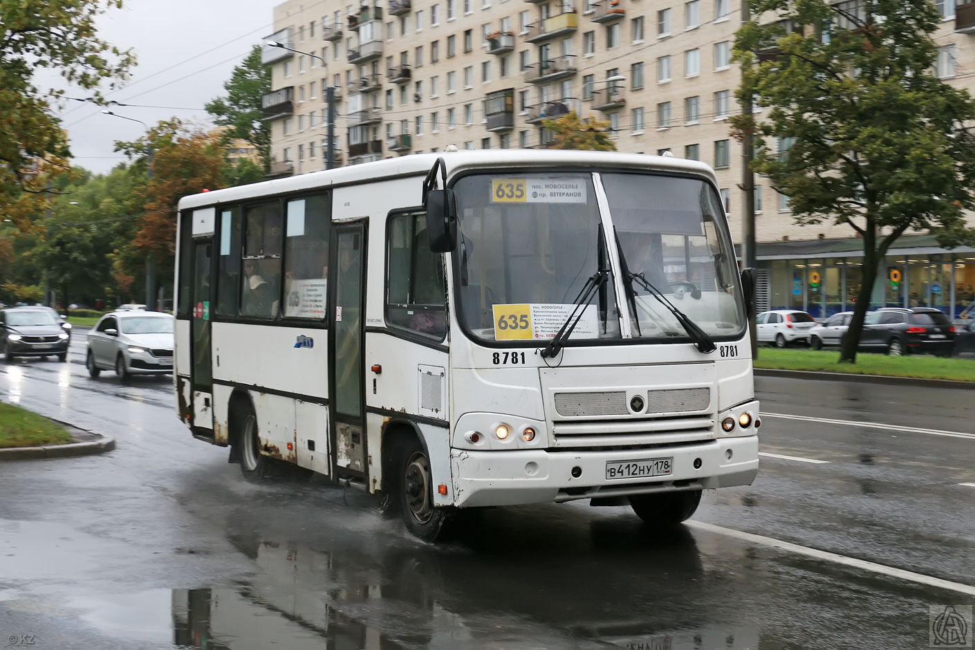 Санкт-Петербург, ПАЗ-320402-05 № 8781