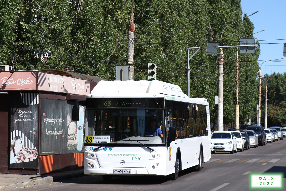 Воронежская область, ЛиАЗ-5292.67 (CNG) № 01251