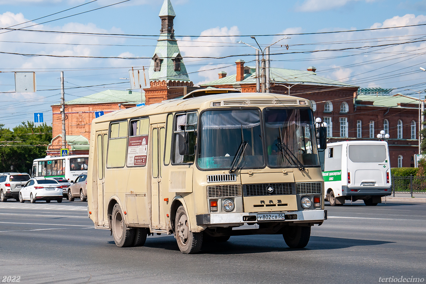 Омская вобласць, ПАЗ-32054-07 № У 802 СА 55