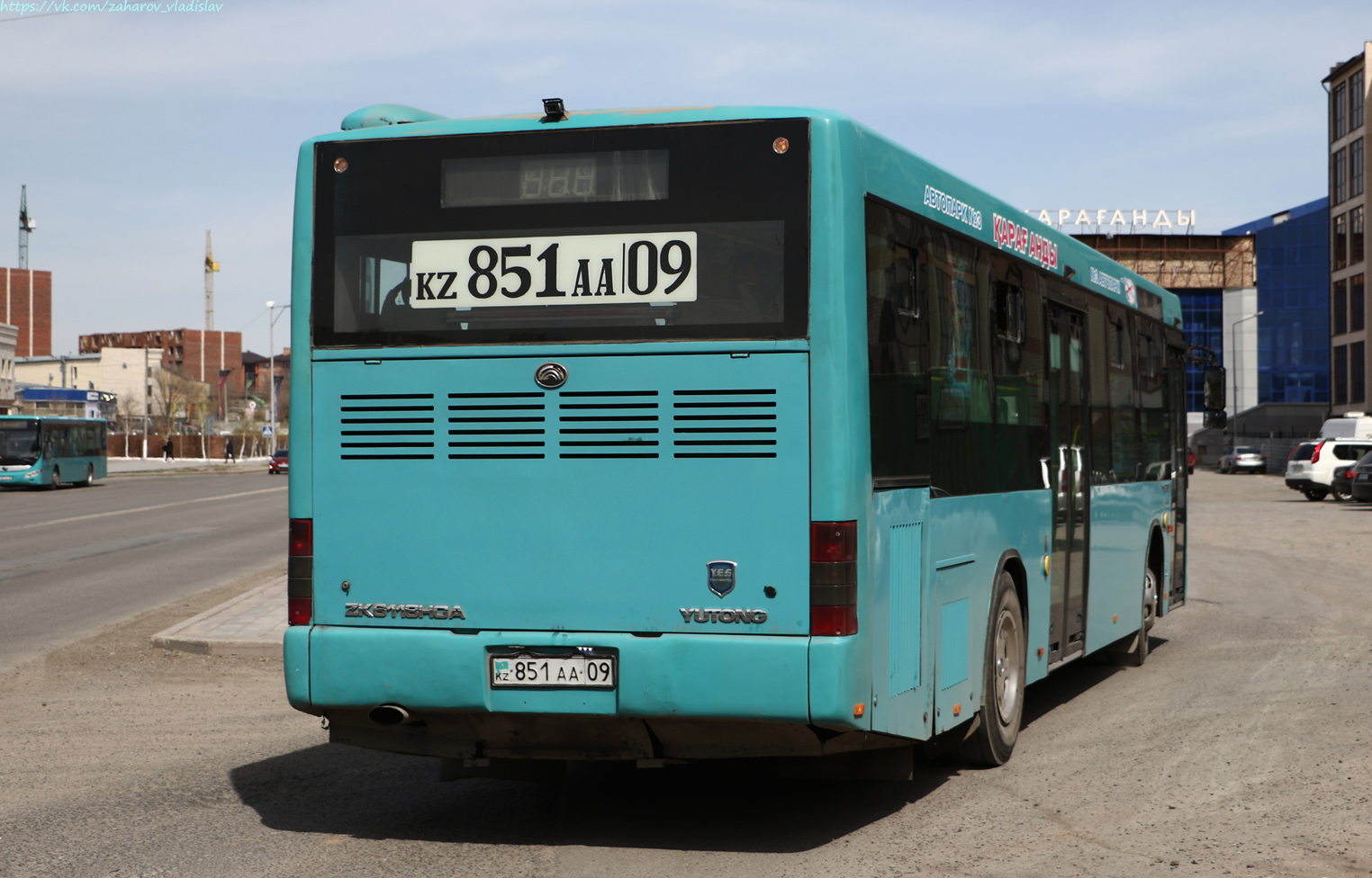 Карагандинская область, Yutong ZK6118HGA № 851 AA 09