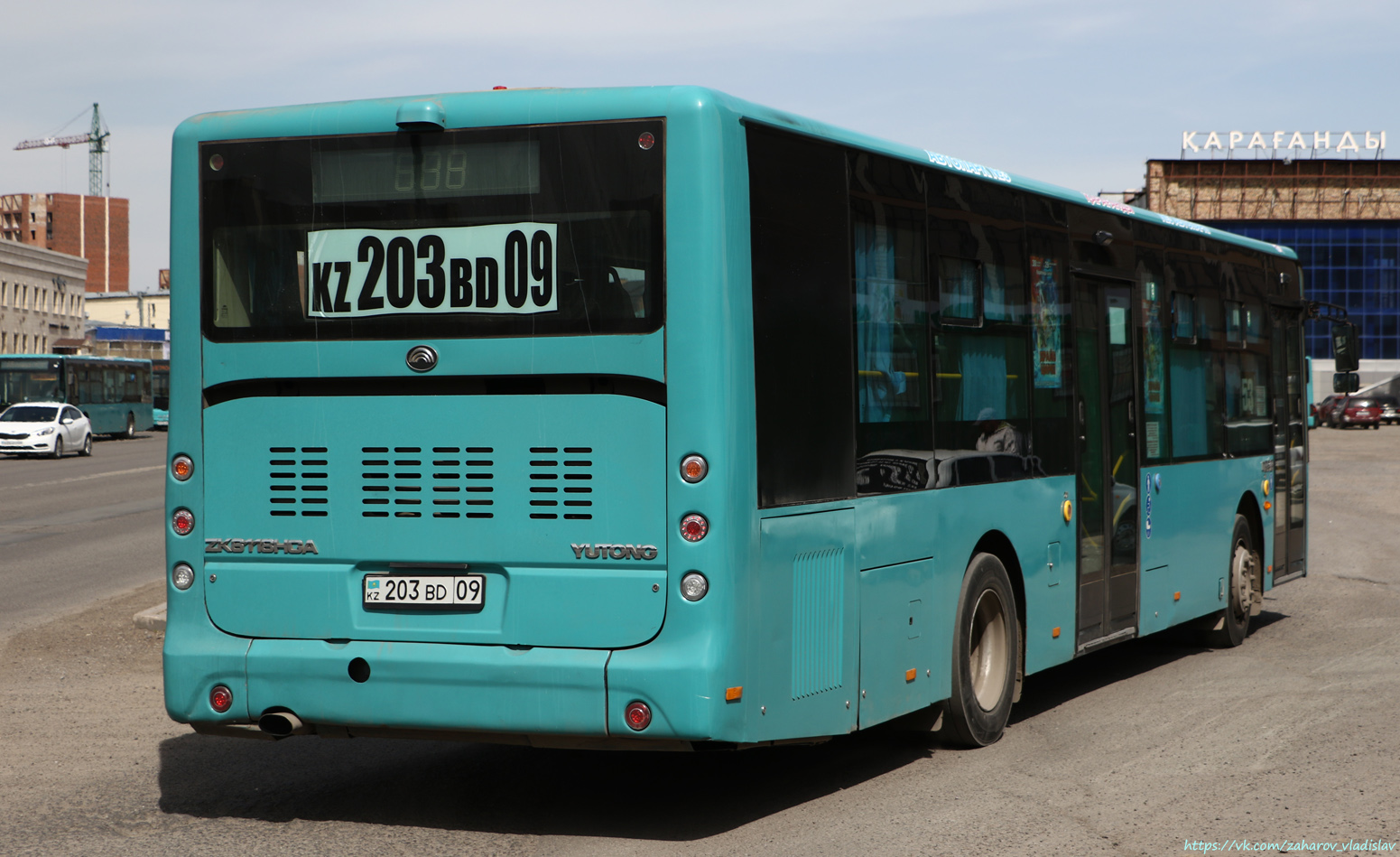 Карагандинская область, Yutong ZK6118HGA № 203 BD 09