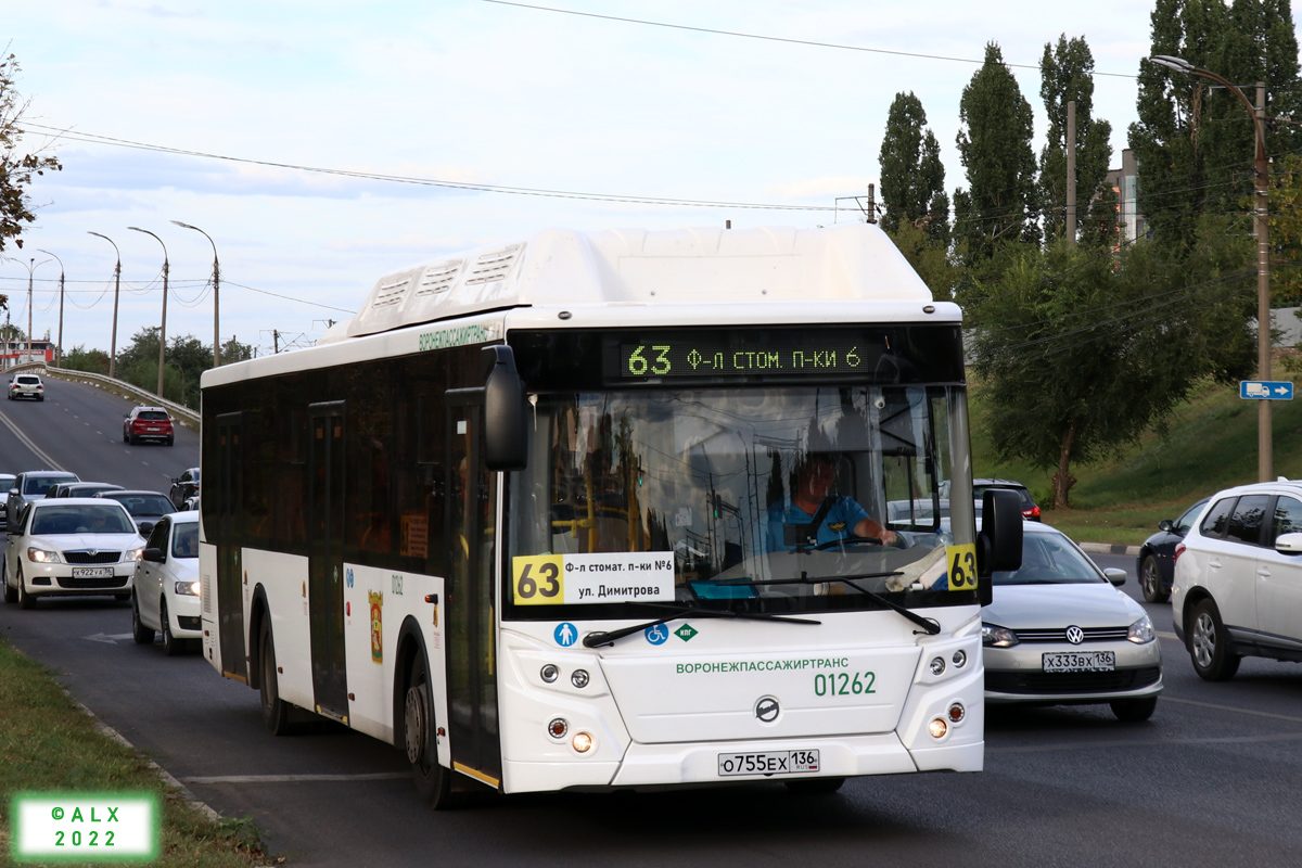 Воронежская область, ЛиАЗ-5292.67 (CNG) № 01262