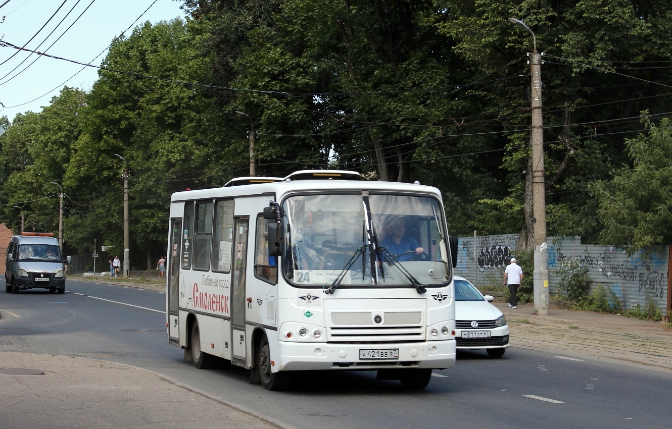 Смоленская область, ПАЗ-320302-11 № А 421 ВВ 67