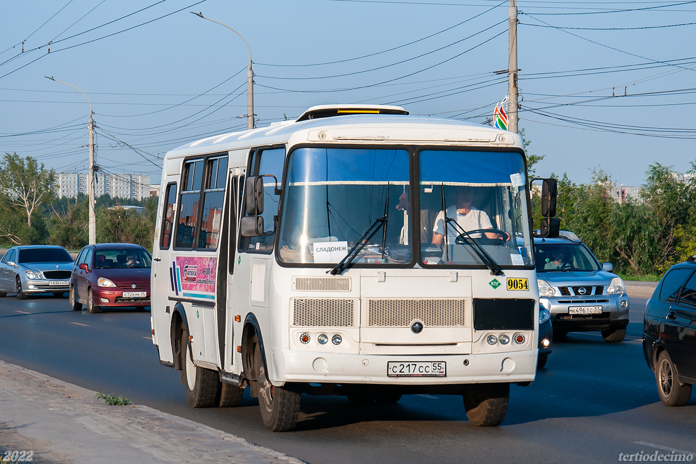 Омская область, ПАЗ-32053 № 9054