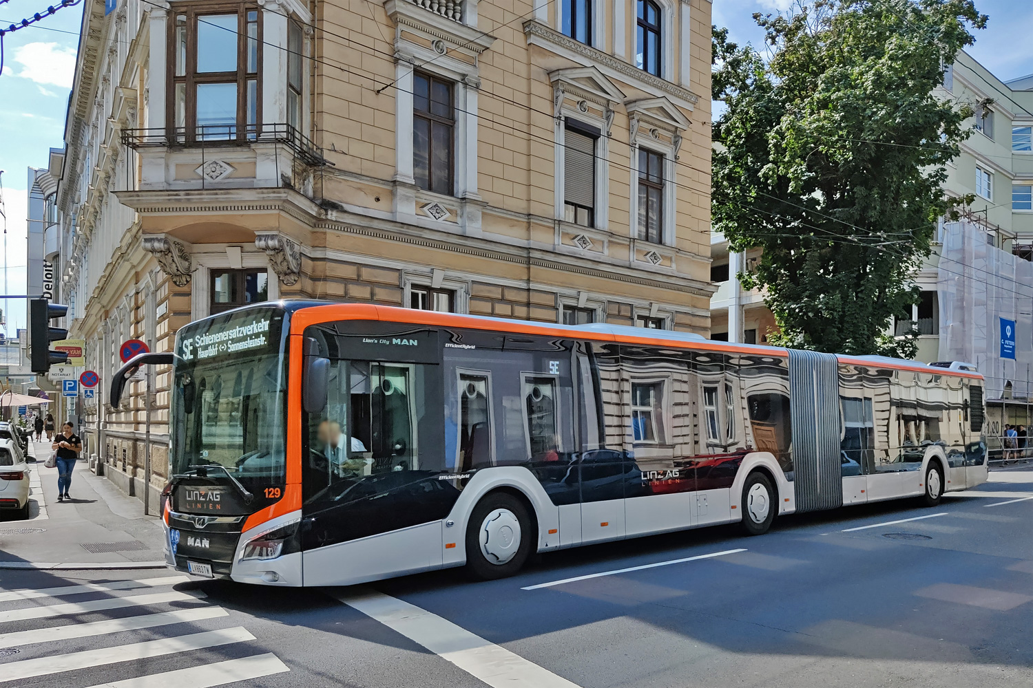 Австрия, MAN 18C Lion's City 18 NG360 EfficientHybrid № 129