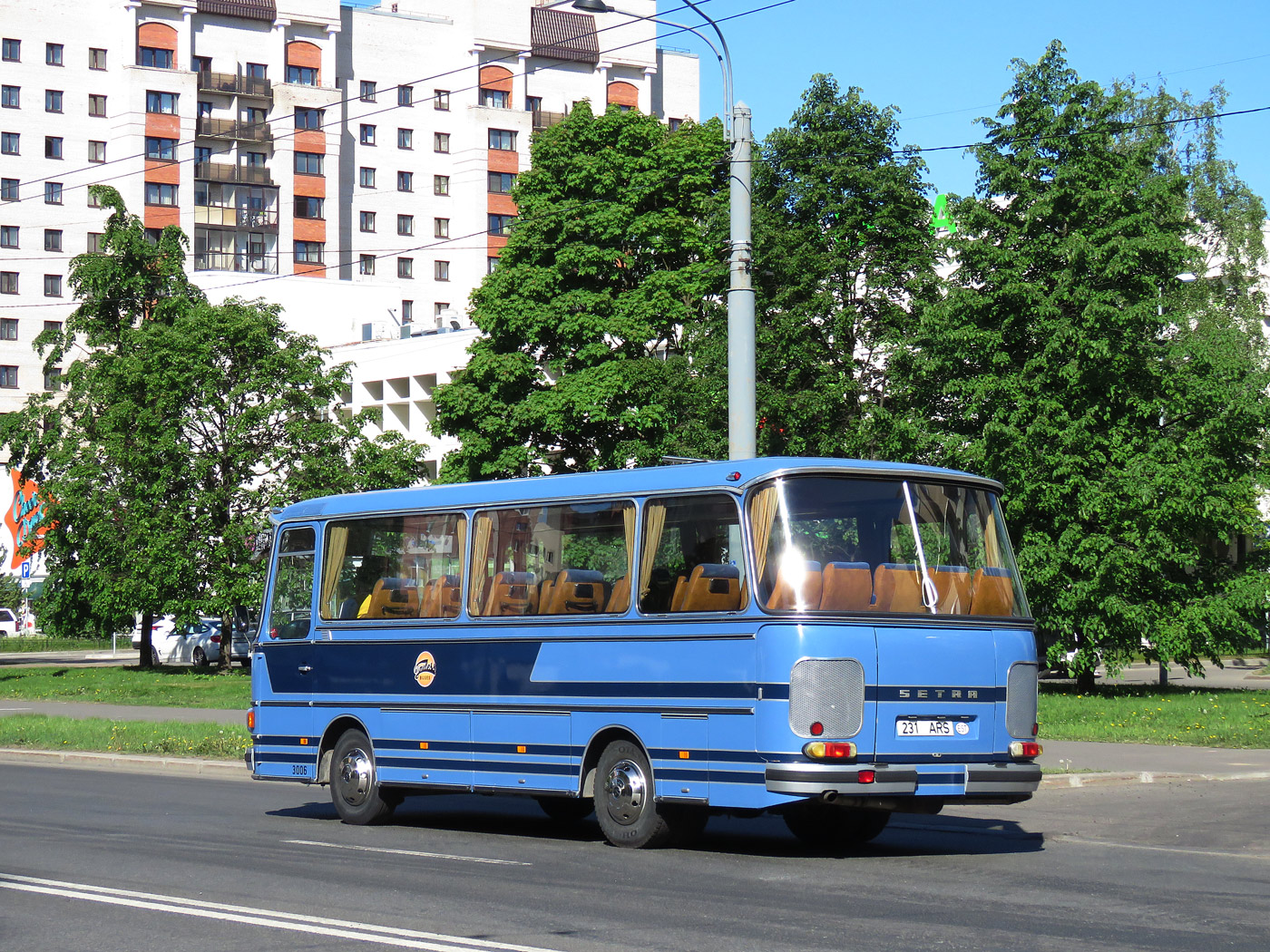 Estonia, Setra S80 Nr 231 ARS; Sankt Petersburg — IV St.Petersburg Retro Transport Parade, May 26, 2018