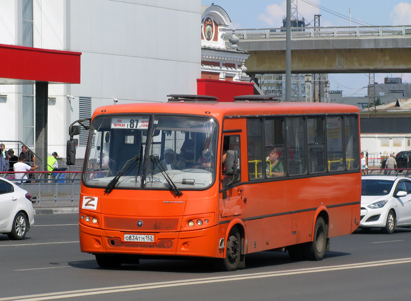 Nizhegorodskaya region, PAZ-320414-05 "Vektor" Nr. О 834 ТМ 152